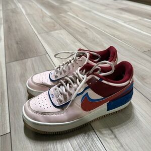 Nike Red and White Sneakers